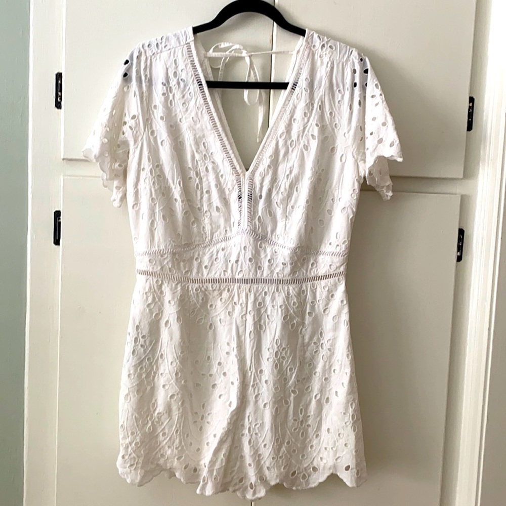 White Eyelet Romper